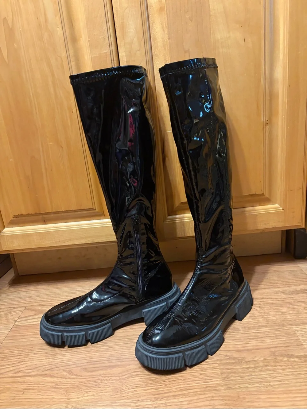 Zara platform boots